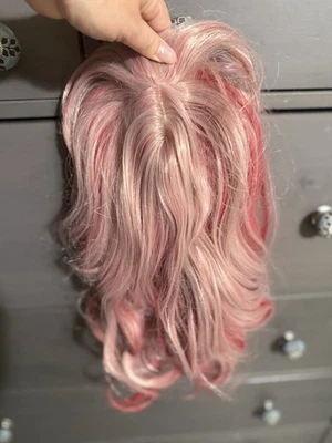 Peluca rosa pastel con flequillo NUEVA Foto 1 de 4