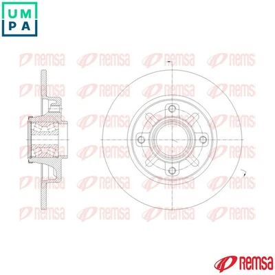 2x BRAKE DISC 62137.20 FOR CITROËN 5FS 1.6L 4cyl DS3 - Image 1 of 4