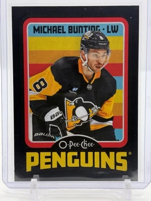 2024-25 OPC O-Pee-Chee Retro Black Border #367 Michael Bunting - Pens 019/100 - Image 1 of 2
