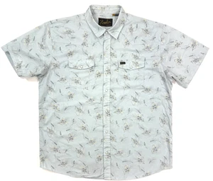 Howler Bros Herren H Bar B Hemd Gr. XL Blau Pearl Snap Western Floral Natur Print - Bild 1 von 13
