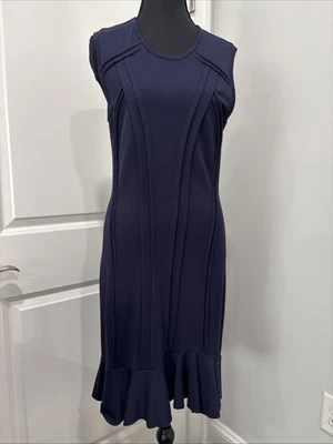 Prada Dress Navy  Pre Loved Excellent condition Size M. Retail $1800! - Image 1 of 4
