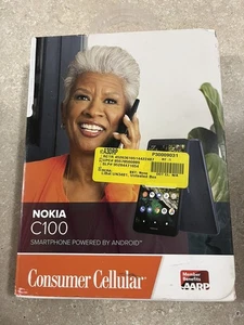Smartphone Android Nokia C100 32 GB blu consumer solo cellulare - nuovo, sigillato! - Foto 1 di 1