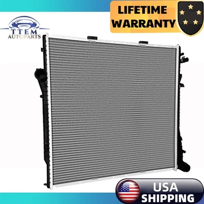 CU2594 Radiator Aluminum Fit BMW X5 2000 2001 3.0 4.4L 2002 2003 2005 2006  3.0L Foto 1 de 4