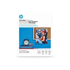 HP Codzienny papier fotograficzny błyszczący 8-1/2 x 11 50 arkuszy/opakowanie Q8723A - Zdjęcie 1 z 1