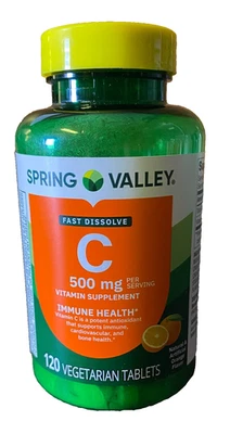 Добавка витамина С таблетки для быстрого растворения иммунного здоровья 500 мг срок годности 03/27 - Изображение 1 из 4