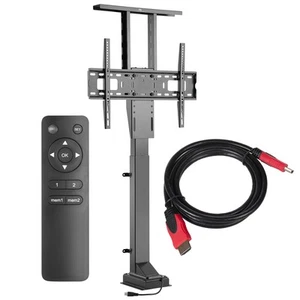Support TV mural électrique 37-65" 50kg avec télécommande et câble HDMI - Photo 1/10