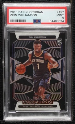 2019-20 Panini Obsidian Zion Williamson #157 PSA 9 MINT Rookie RC - Image 1 of 2
