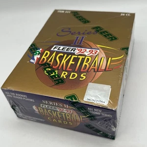 FACTORY SEALED BOX OF 92-93 FLEER SERIES 2 NBA BASKETBALL CARDS 36 PACKS NEW - Picture 1 of 5