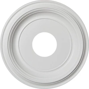 Ekena Millwork CMP13TR Traditional Ceiling Medallion, 13"OD, Unfinished - Picture 1 of 2