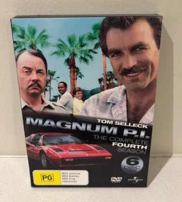 Magnum P.I. The Complete Fourth Season - 6 Disc Set.  Region 4, 1983 DVD - image 1 of 4