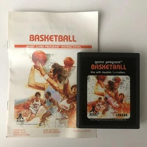 Cartucho y manual de juego original de baloncesto Atari 2600 CX2624 - Imagen 1 de 1