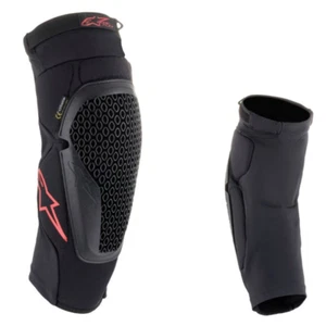 Alpinestars Bionic Flex MX Motocross Offroad Black/Red Knee Protector Set - Picture 1 of 4