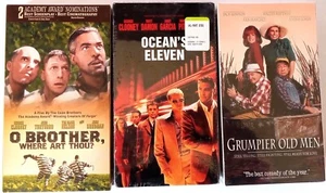Ocean's Eleven, Grumpier Old Men & O Brother Where Art Thou, VHS 2 NEU & versiegelt - Bild 1 von 4