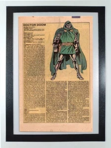 Doctor Doom - Manual Oficial Universo Marvel - Página de cómic enmarcada - Imagen 1 de 7