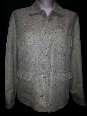 RALPH LAUREN Mujer Traje Ligero Blazer Chaqueta Abrigo Talla 10 Marrón Tostado Mezcla Foto 1 de 4