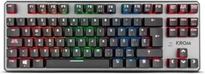 KROM Kernel TKL Teclado Gaming Mecánico RGB QWERTY Español Negro - Imagen 1 de 2