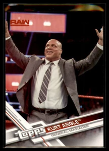 2017 Topps Then Now Forever WWE Wrestling Base Set #126 Kurt Angle - Raw - Picture 1 of 2
