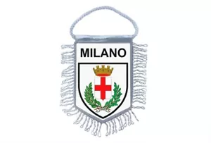 Mini Banner Flagge Wimpel Fenster Spiegel Autos Land Banner Mailand Italien - Bild 1 von 1