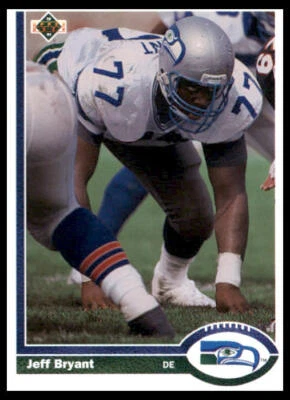 1991 Upper Deck #338 Jeff Bryant Seattle Seahawks Football Card - Image 1 of 2