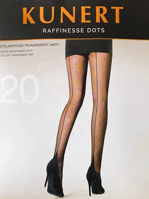 Kunert RAFFINESSE DOTS extravagente Strumpfhose mit rückwärtiger Naht - Bild 1 von 4