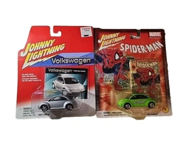 NEW Lot Of 2-Johnny Lightning 98 Volkswagen Bugs Special Editions With Cards NIP - Image 1 of 4