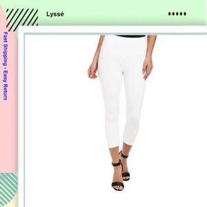 Lysse Britt Stretch Twill Ankle Legging Pants , White , Size S - Picture 1 of 2
