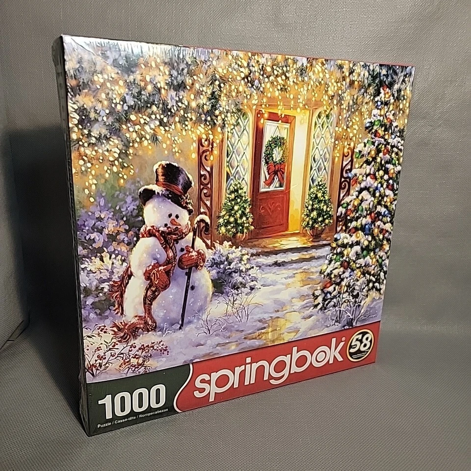 Home for Christmas 1000 Piece Festive Holiday Winter Landscapes Puzzle Springbok - Image 1 of 4