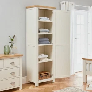 Cotswold Cream Painted Single Linen Storage Cupboard - WT54-LIN - Picture 1 of 8