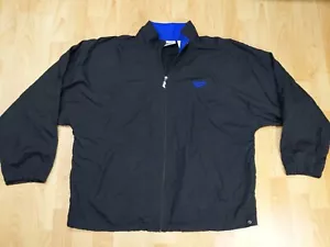 Vintage 90s Reebok Black Windbreaker Track Jacket Size Men's Large - Picture 1 of 9
