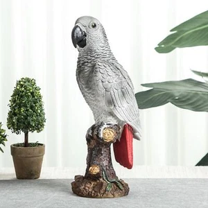 Papagei Figur süße Souvenir Garten Statue für Tisch Bücherregal Wohnzimmer - Bild 1 von 7