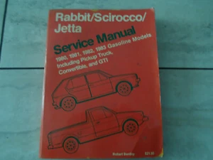 Voltswagon Rabbit Scirocco Jetta GTI Service Manual 1980-83 By Robert Bentley - Picture 1 of 6