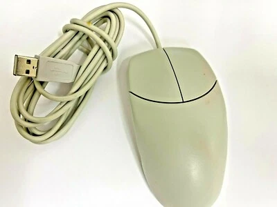 RARE VINTAGE LOGITECH 2 BUTTON M-UD42 WIRED MECHANICAL USB MOUSE RM0MOU1 - Image 1 of 2