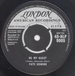FATS DOMINO “Be My Guest” LONDON - Picture 1 of 2