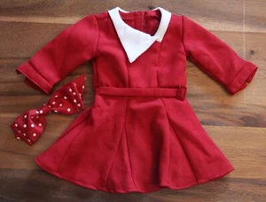 American Girl ~ Kit: traje de Navidad - vestido y lazo - Imagen 1 de 5