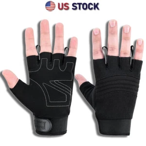 Seamora Women's Fingerless Thermal Knitted Gloves Warm Winter Half Finger Gloves - Picture 1 of 9