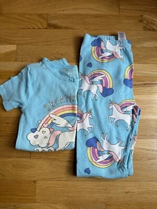 Carter's Girls Unicorn Pajama's Size 8 - Picture 1 of 2