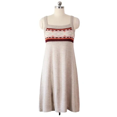 vintage 70s southwestern knit dress mod jumper S/M retro bohemian boho 1970s vtg - Image 1 of 4