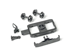 Peco GR104 OO-9 Gauge Pair of Coach Bogies, Wheels & Couplers - Picture 1 of 3