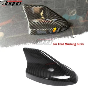Real Carbon Roof Shark Fin Antenna Cover AM/FM For Ford Mustang GT S650 2024-25 - Picture 1 of 13