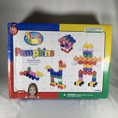 Guidecraft Stakems Pumpkins 96 Piece Set Manipulative Building Toy STEM - Image 1 of 4