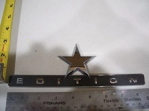 EDITION STAR LETTERS EMBLEM BAGDE CHROME OEM ORIGINAL - Picture 1 of 1