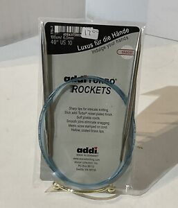 addi Turbo Rockets 40 inch (100 cm) Circular Knitting Needles Skacel USA  US 10
