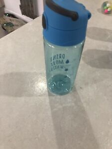Water Bottle Drink More Water Logo On Front Of Bottle