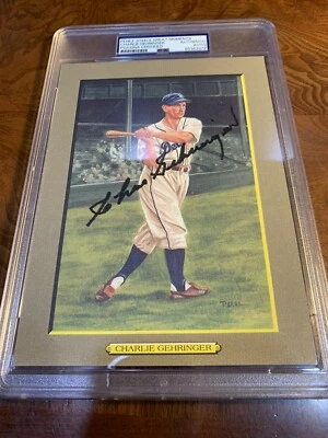 Charlie Gehringer Perez Steele Great Moments Signed Auto Detroit Tigers PSA - Image 1 of 2