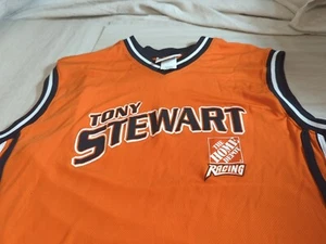Y2K Tony Stewart Home Depot #20 orange ärmelloses Shirt Herren XL NASCAR Racing - Bild 1 von 6