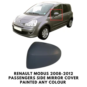Door Wing Mirror Cover Cap Painted For Renault Modus 2008-2012 Passengers Side - Picture 1 of 4