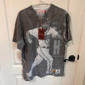 T-shirt Mitchell & Ness Atlanta Braves maglietta grafica baseball taglia media nuova con etichette - Foto 1 di 8