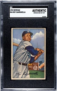 1952 Bowman #44 Roy Campanella SGC Authentic Brooklyn Dodgers HOF Card (2849) - Picture 1 of 2