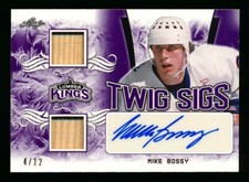 2019-20 LEAF LUMBER KINGS MIKE BOSSY DUAL STICK AUTO NY ISLANDERS HOF SSP #4/12!