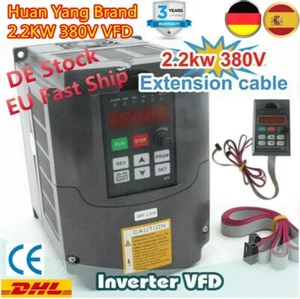 〖ES〗HY 380V 2.2KW 3 Phase Output VFD Converter Variable Frequency Drive Inverter - Imagen 1 de 12